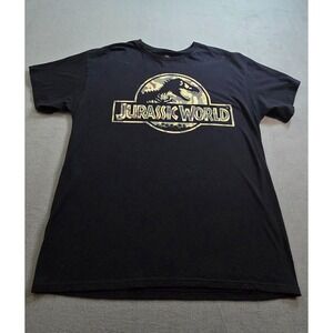 Jurassic World Breach Logo Men's Black Shirt